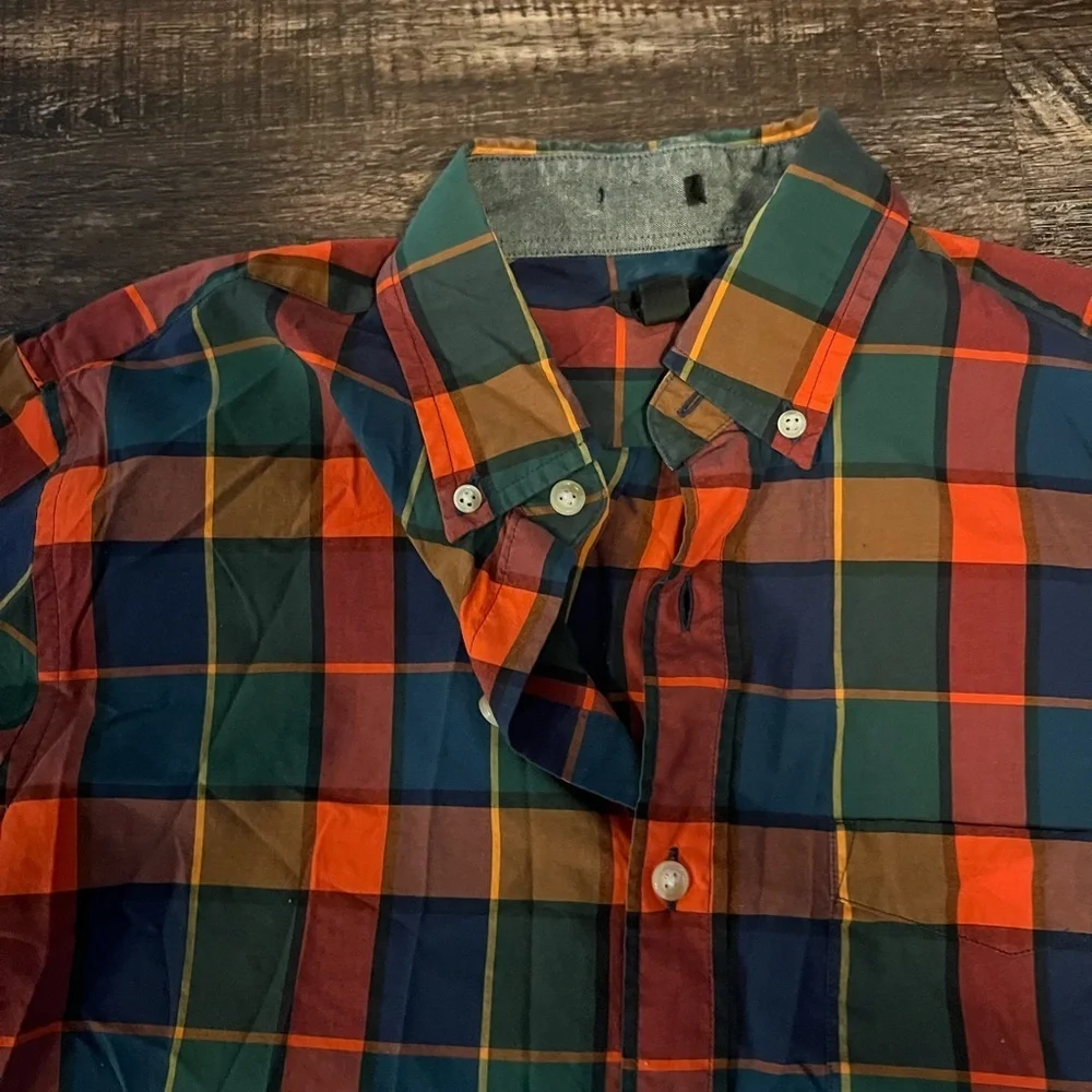 J. Crew Men's Multicolor Plaid Casual Shirt